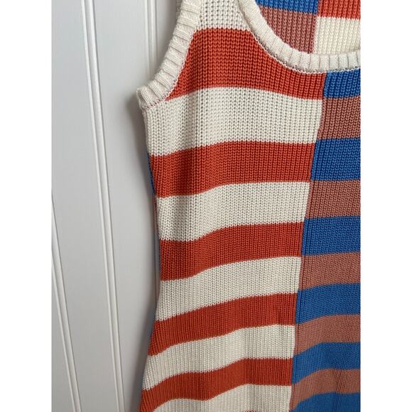 Minkpink Madi Dress Women's M Striped Tamara Spliced Knit Vacation Beach - Picture 2 of 6